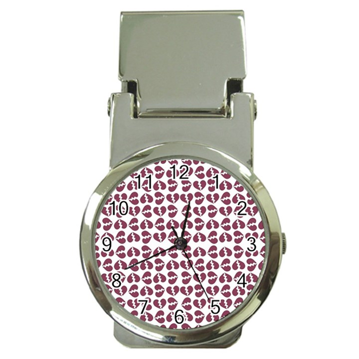 Love In Pieces Print Pattern Design Money Clip Watches