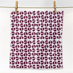 Love In Pieces Print Pattern Design Face Towel by dflcprintsclothing