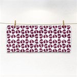 Love In Pieces Print Pattern Design Hand Towel Front