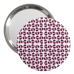 Love In Pieces Print Pattern Design 3  Handbag Mirrors by dflcprintsclothing