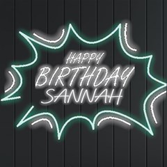 Personalized Happy Birthday Name Neon Signs and Lights