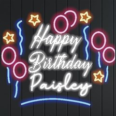 Personalized Happy Birthday Name Neon Signs and Lights