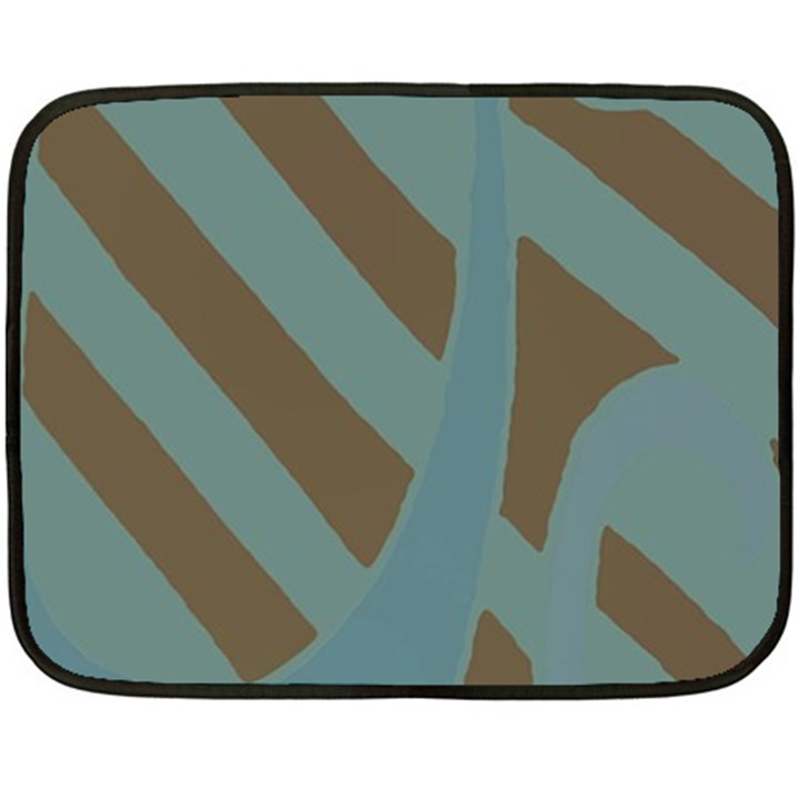 Earthbound Geometry Print Fleece Blanket (Mini)