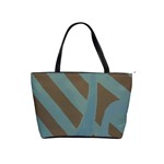 Earthbound Geometry Print Classic Shoulder Handbag Front