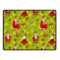 Background With Santa Claus, Christmas Decorations Fleece Blanket (small) by kyorashop23