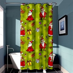 Background With Santa Claus, Christmas Decorations Shower Curtain 36  X 72  (stall)  by kyorashop23