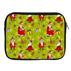 Background With Santa Claus, Christmas Decorations Apple Ipad 2/3/4 Zipper Cases by kyorashop23