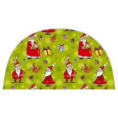 Background With Santa Claus, Christmas Decorations Anti Scalding Pot Cap by kyorashop23