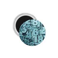 Blue Digits Background, Artwork, Numbers 1.75  Magnets