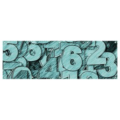 Blue Digits Background, Artwork, Numbers Banner and Sign 12  x 4 