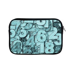 Blue Digits Background, Artwork, Numbers Apple Ipad Mini Zipper Cases by kyorashop23