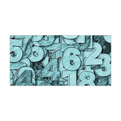 Blue Digits Background, Artwork, Numbers Yoga Headband by kyorashop23