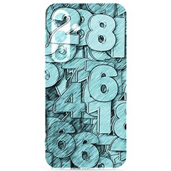 Blue Digits Background, Artwork, Numbers Samsung Galaxy S24 6 2 Inch Black Tpu Uv Case by kyorashop23