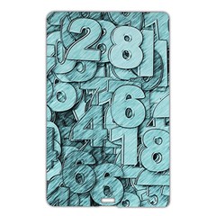 Blue Digits Background, Artwork, Numbers Name Card Style Usb Flash Drive