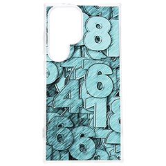 Blue Digits Background, Artwork, Numbers Samsung Galaxy S24 Plus 6 7 Inch Tpu Uv Case by kyorashop23