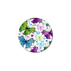 Butterflies, Abstract, Background, Colorful Golf Ball Marker (4 pack)