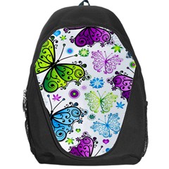 Butterflies, Abstract, Background, Colorful Backpack Bag by kyorashop23