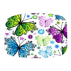 Butterflies, Abstract, Background, Colorful Mini Square Pill Box by kyorashop23