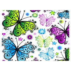 Butterflies, Abstract, Background, Colorful Premium Plush Fleece Blanket (extra Small) by kyorashop23