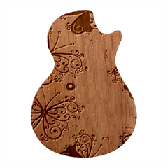 Butterflies, Abstract, Background, Colorful Guitar Shape Wood Guitar Pick Holder Case And Picks Set by kyorashop23