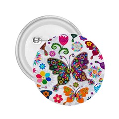 Butterflies, Abstract, Colorful, Floral, Flowers 2 25  Buttons by kyorashop23