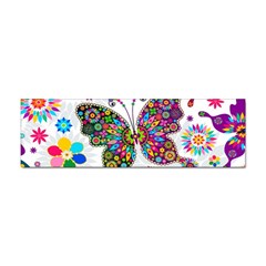 Butterflies, Abstract, Colorful, Floral, Flowers Sticker Bumper (100 Pack) by kyorashop23