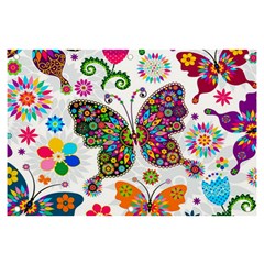 Butterflies, Abstract, Colorful, Floral, Flowers Banner And Sign 6  X 4 