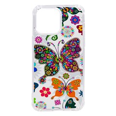 Butterflies, Abstract, Colorful, Floral, Flowers Iphone 14 Pro Max Tpu Uv Print Case by kyorashop23