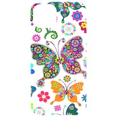 Butterflies, Abstract, Colorful, Floral, Flowers Iphone 15 Pro Black Uv Print Pc Hardshell Case by kyorashop23