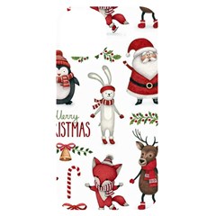 Christmas Characters Pattern, Xmas Backgrounds iPhone 14 Black UV Print Case