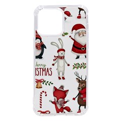 Christmas Characters Pattern, Xmas Backgrounds Iphone 14 Pro Max Tpu Uv Print Case