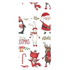 Christmas Characters Pattern, Xmas Backgrounds Iphone 15 Black Uv Print Pc Hardshell Case by kyorashop23