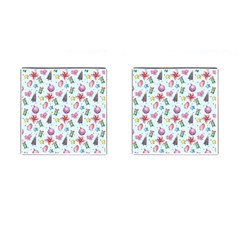 Christmas Decorations Pattern, Xmas Backgrounds Cufflinks (square) by kyorashop23