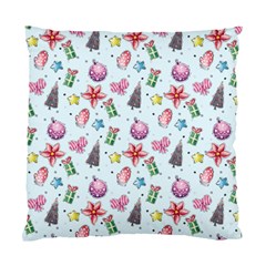 Christmas Decorations Pattern, Xmas Backgrounds Standard Cushion Case (one Side) by kyorashop23