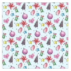 Christmas Decorations Pattern, Xmas Backgrounds Square Satin Scarf (36  X 36 ) by kyorashop23