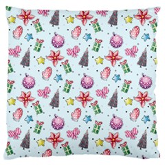 Christmas Decorations Pattern, Xmas Backgrounds Standard Premium Plush Fleece Cushion Case (two Sides) by kyorashop23