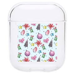 Christmas Decorations Pattern, Xmas Backgrounds Hard Pc Airpods 1/2 Case