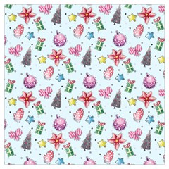 Christmas Decorations Pattern, Xmas Backgrounds Lightweight Scarf  by kyorashop23