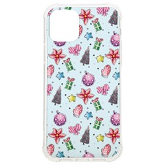 Christmas Decorations Pattern, Xmas Backgrounds Iphone 12/12 Pro Tpu Uv Print Case by kyorashop23