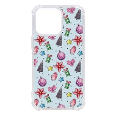 Christmas Decorations Pattern, Xmas Backgrounds Iphone 13 Pro Tpu Uv Print Case by kyorashop23