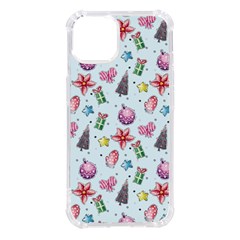 Christmas Decorations Pattern, Xmas Backgrounds Iphone 14 Tpu Uv Print Case by kyorashop23