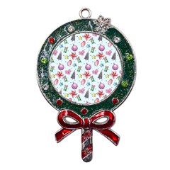 Christmas Decorations Pattern, Xmas Backgrounds Metal X mas Lollipop With Crystal Ornament