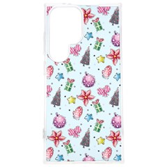 Christmas Decorations Pattern, Xmas Backgrounds Samsung Galaxy S24 Plus 6 7 Inch Tpu Uv Case by kyorashop23