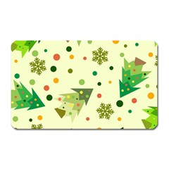 Christmas Pattern Background Seamless Magnet (Rectangular)