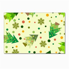 Christmas Pattern Background Seamless Postcards 5  x 7  (Pkg of 10)