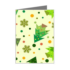 Christmas Pattern Background Seamless Mini Greeting Card