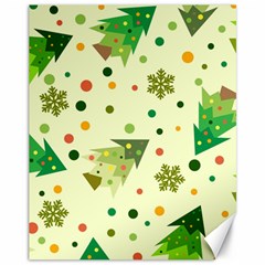 Christmas Pattern Background Seamless Canvas 11  x 14 