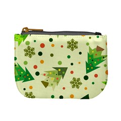 Christmas Pattern Background Seamless Mini Coin Purse