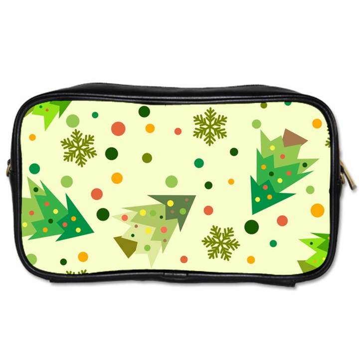 Christmas Pattern Background Seamless Toiletries Bag (One Side)