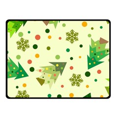 Christmas Pattern Background Seamless Fleece Blanket (Small)